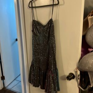 Purple iridescent bustier style cocktail dress size xl